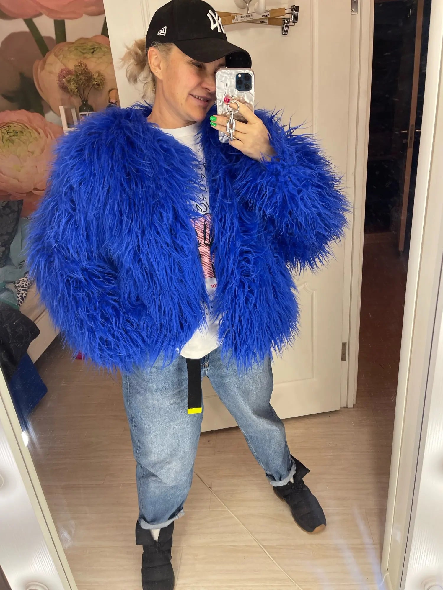 Elisa – Levendige Unisex Festival Faux Fur Jas