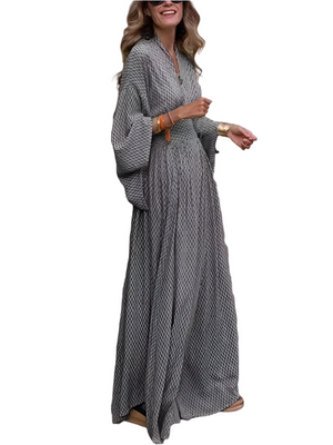 Abegail – Elegante Dames A-lijn Jurk tot op de Vloer