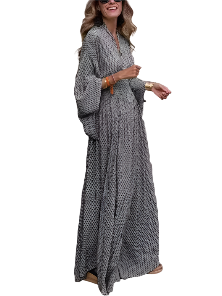 Abegail – Elegante Dames A-lijn Jurk tot op de Vloer