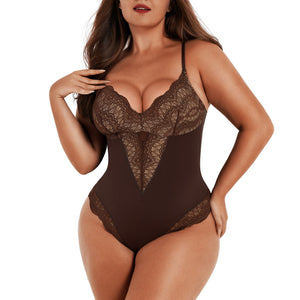 Deep-V Sensual Dames Bodysuit