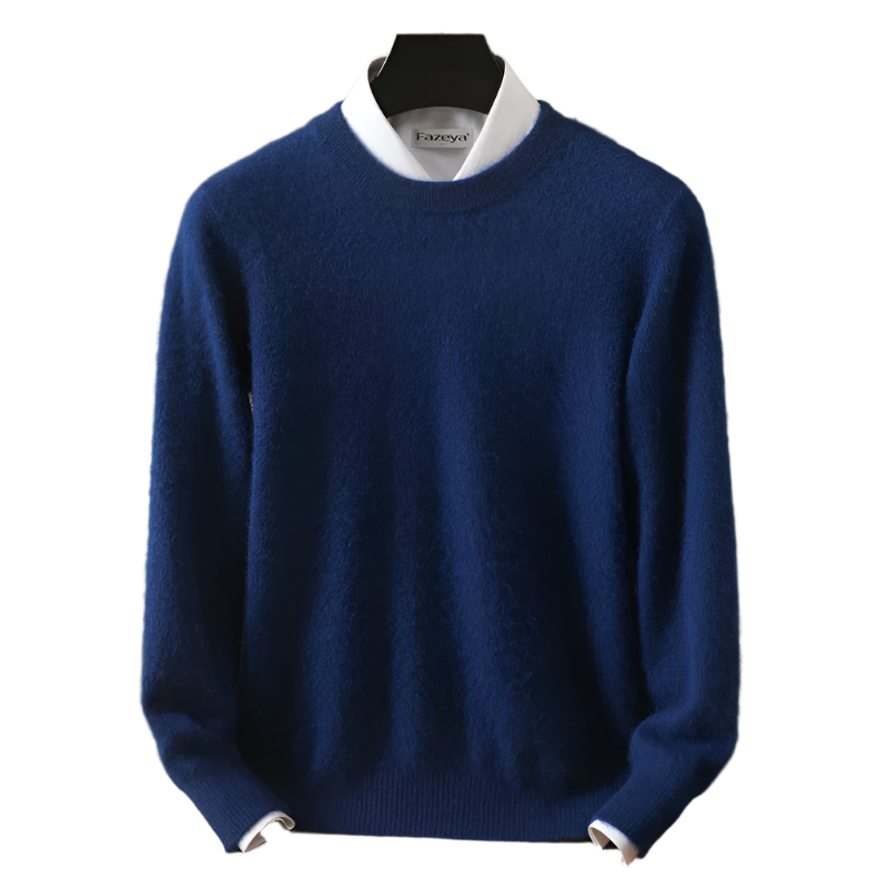 Lorenzo – Zachte Gebreide Heren Trui met Ronde Hals