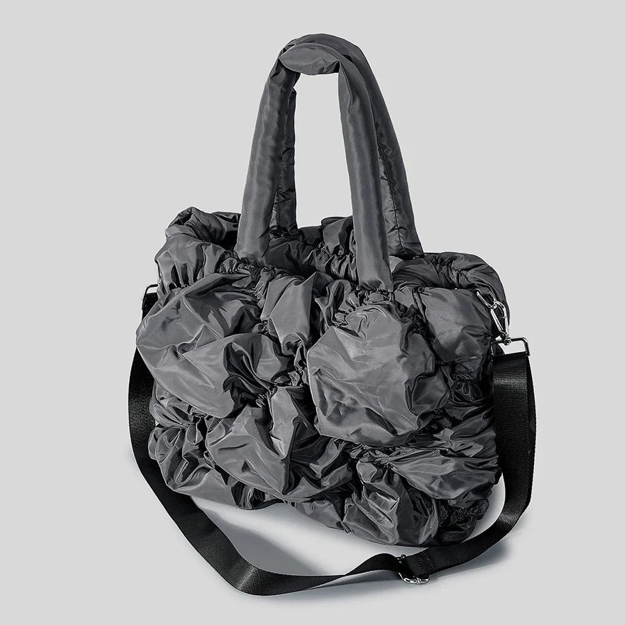Isabella – Ruffle Dames Tote Bag met Veelzijdige Draagopties