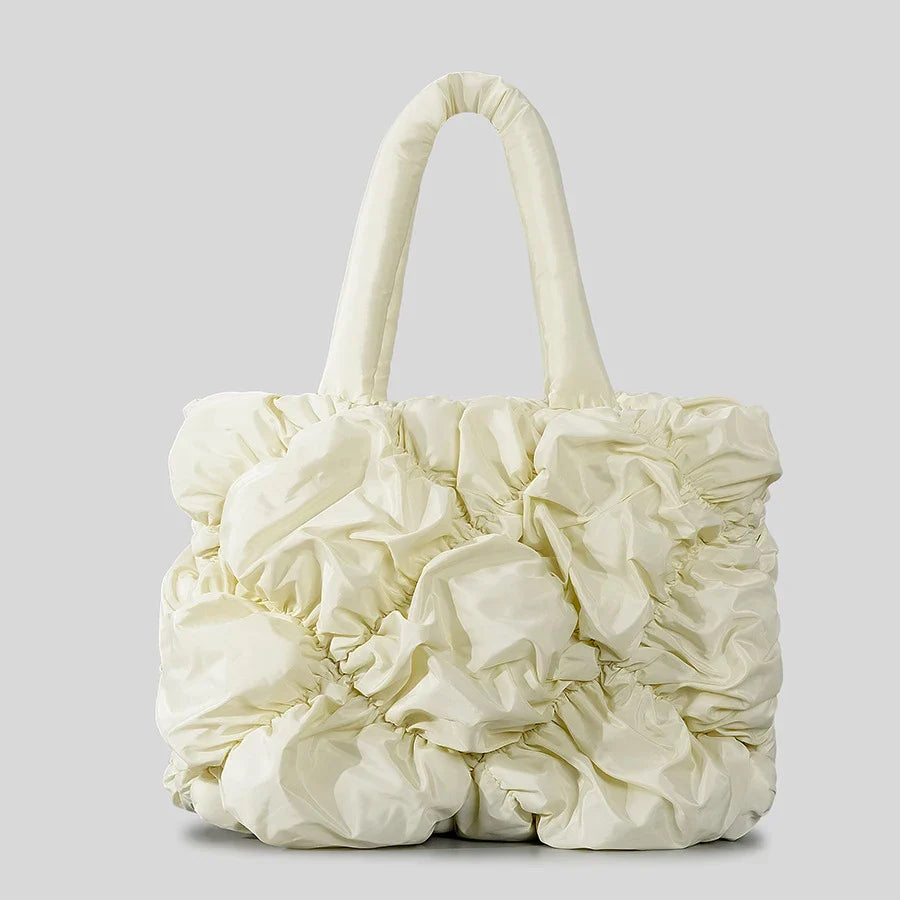Isabella – Ruffle Dames Tote Bag met Veelzijdige Draagopties