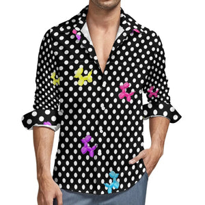 NiccolòBartoli Polka Dot Shirt Met Lange Mouwen