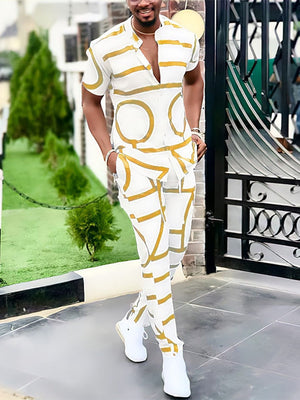 VittorioGreco Tweedelige Casual Heren Sets