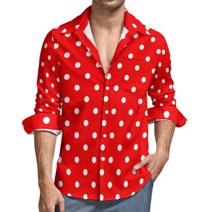 NiccolòBartoli Polka Dot Shirt Met Lange Mouwen