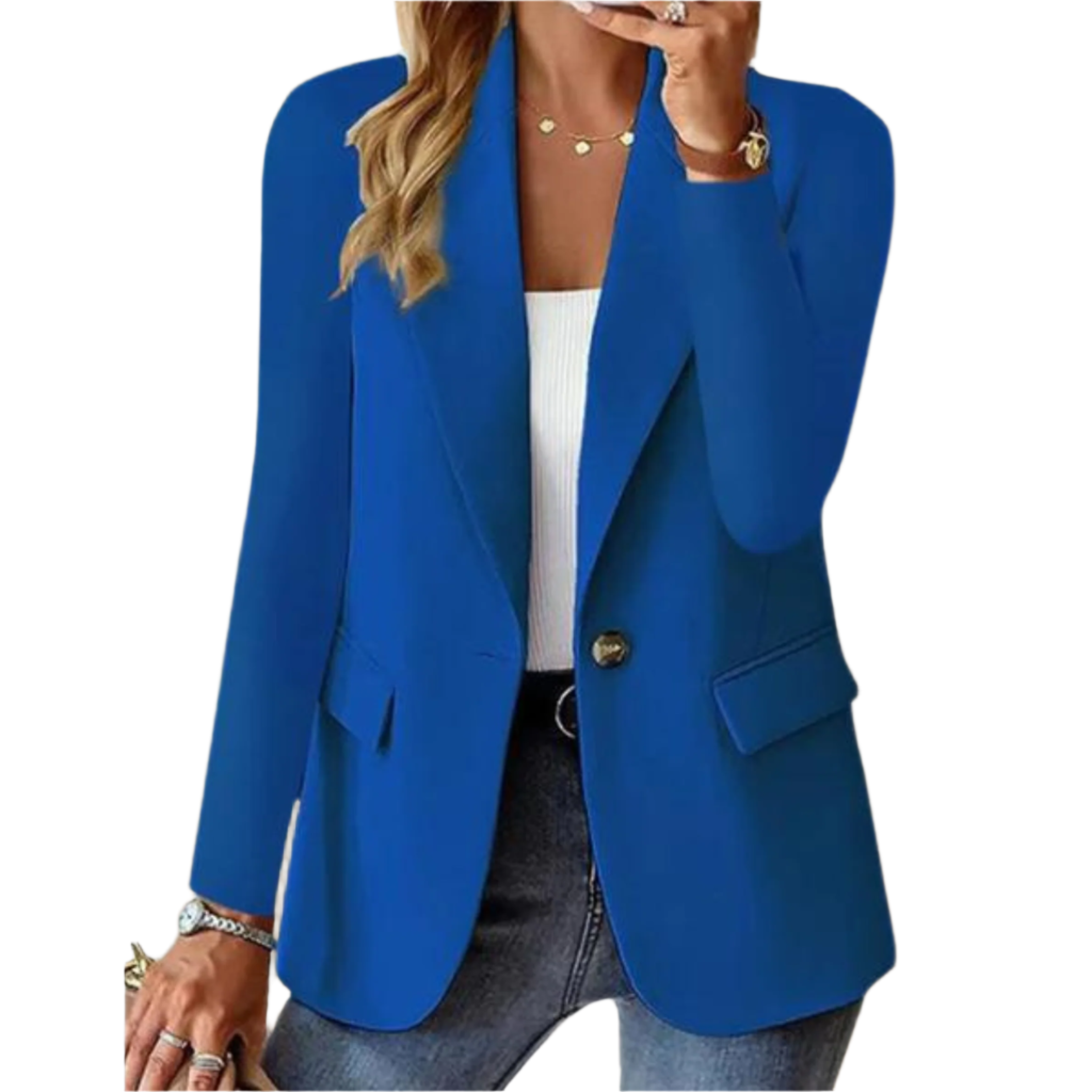 Isabella – Getailleerde Dames Blazer in Zachte Neutrale Kleuren
