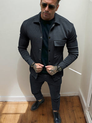 ValentinoCosta Twill Jasje en Broek Set voor Mannen