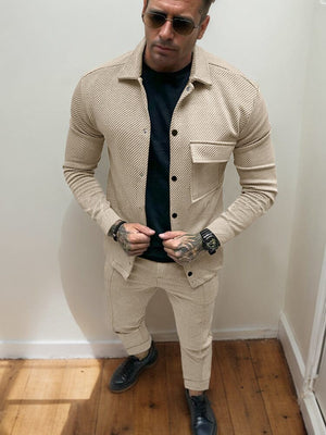 ValentinoCosta Twill Jasje en Broek Set voor Mannen