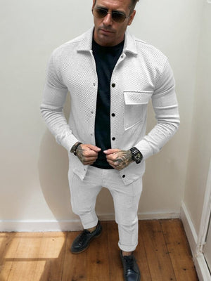 ValentinoCosta Twill Jasje en Broek Set voor Mannen