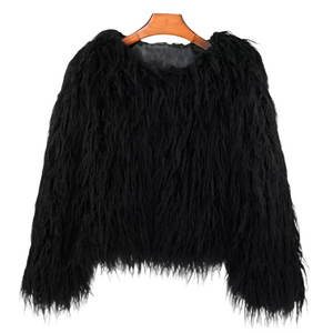 Elisa – Levendige Unisex Festival Faux Fur Jas