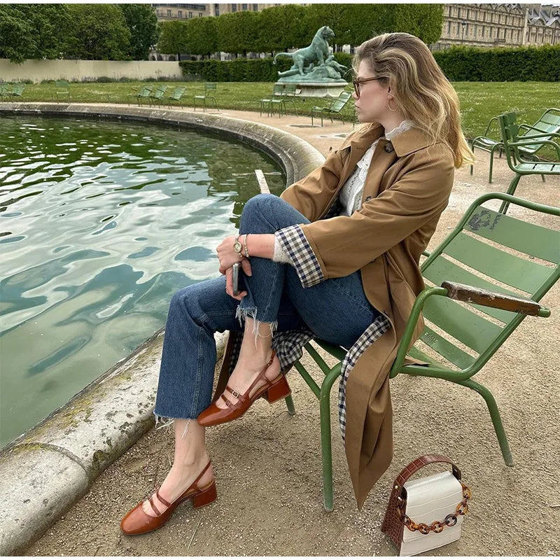 PiaCaldo Geruite gevoerde parka voor dames