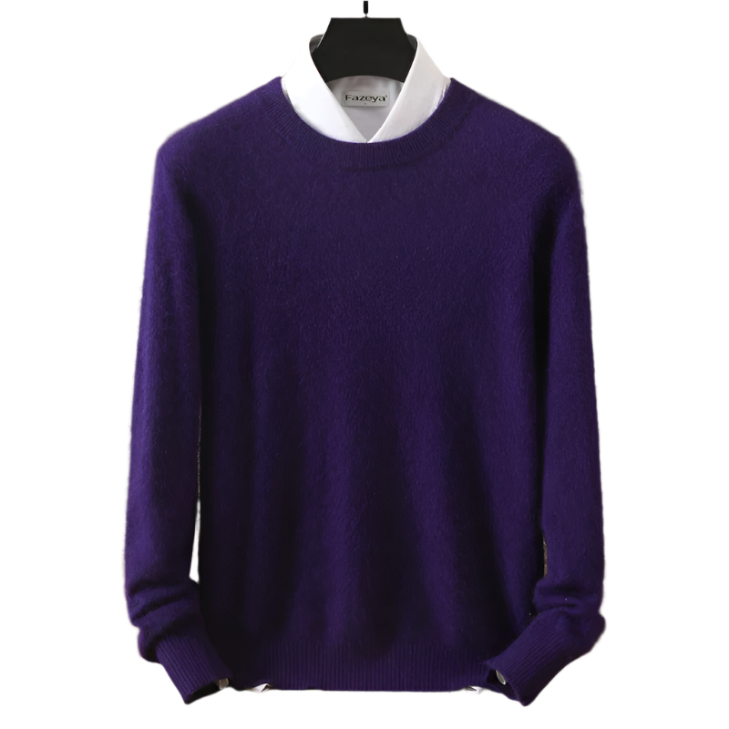 Lorenzo – Zachte Gebreide Heren Trui met Ronde Hals