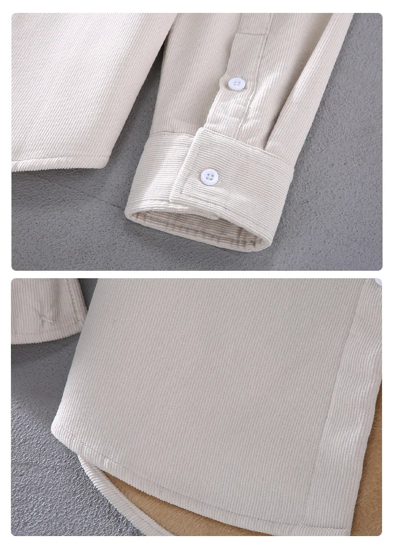 ChiaraMancini Fluwelen overhemd met lange mouwen