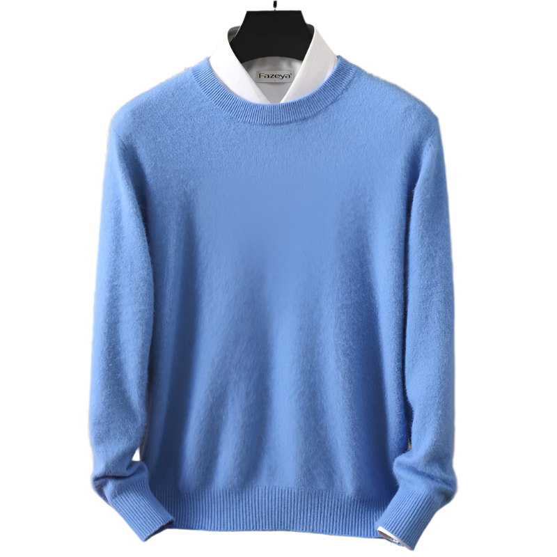 Lorenzo – Zachte Gebreide Heren Trui met Ronde Hals