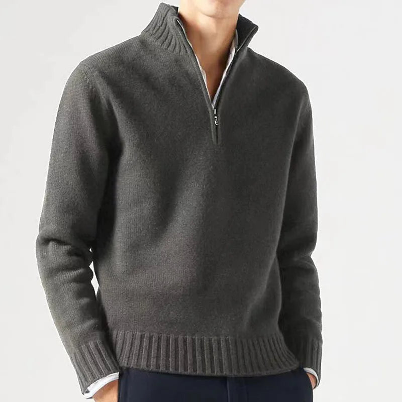 Lorenzo – Italiaanse Heren Half-Zip Trui
