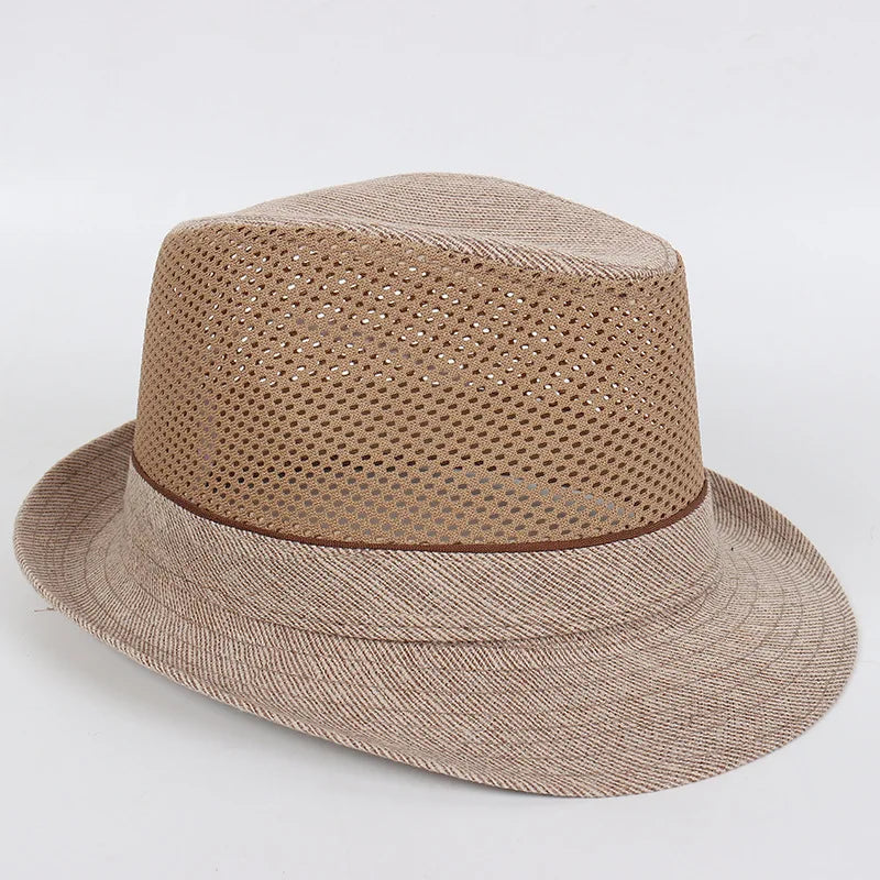 MatteoFabri Heren Mesh Fedora Hoed