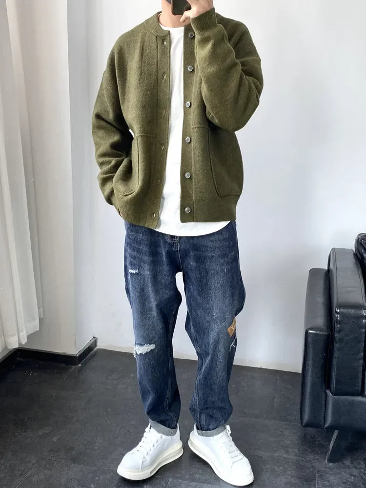 LucaBortelli Stijlvol Gebreid Vest Voor Heren