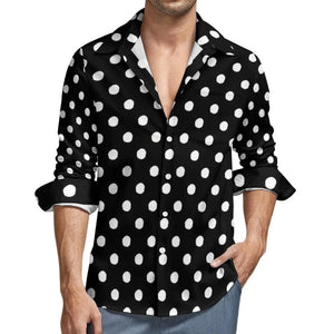 NiccolòBartoli Polka Dot Shirt Met Lange Mouwen