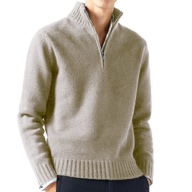Lorenzo – Italiaanse Heren Half-Zip Trui