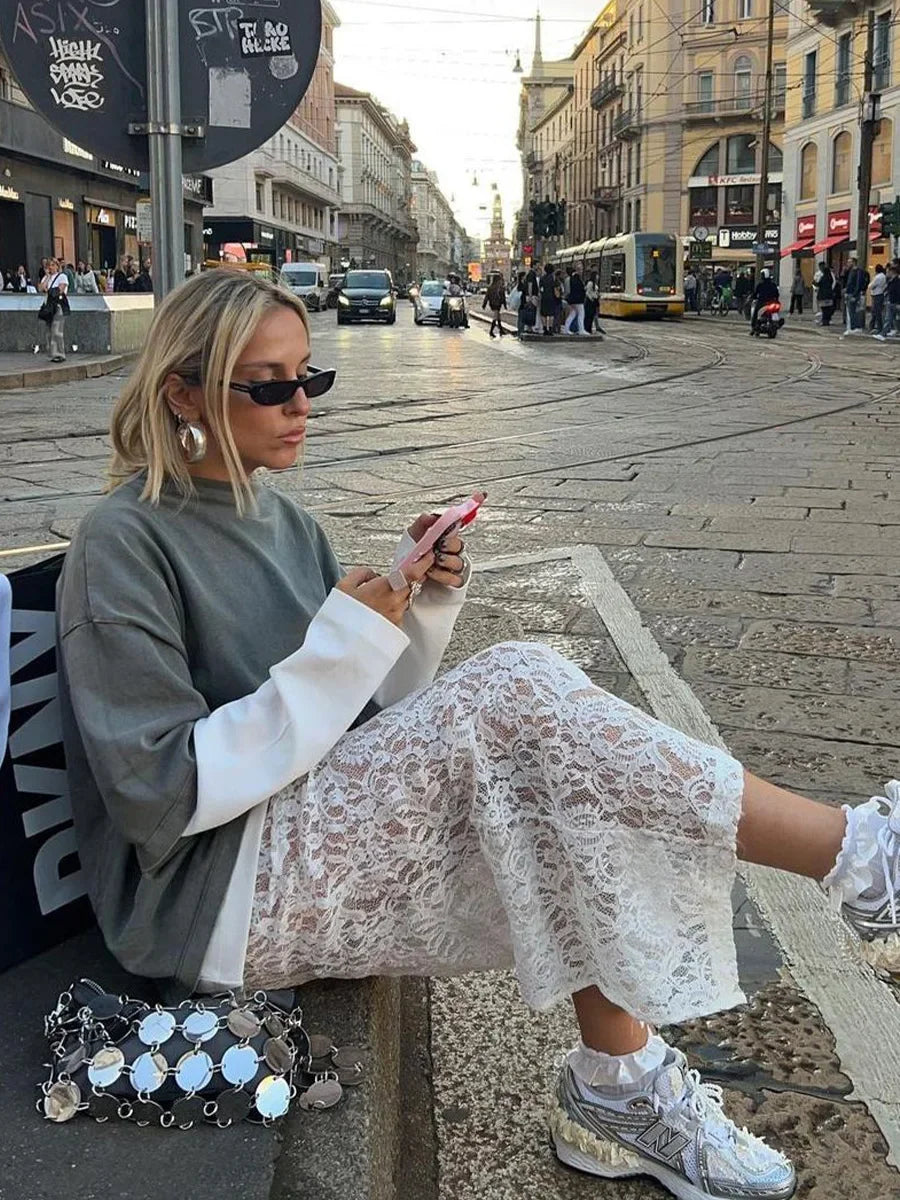 ChiaraSantoro Kanten Rok Darl Voor Vrouwen