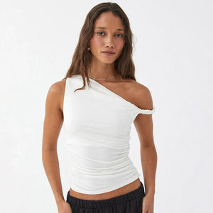 MatteoConti Slim Fit Single Strap Top Voor Vrouwen