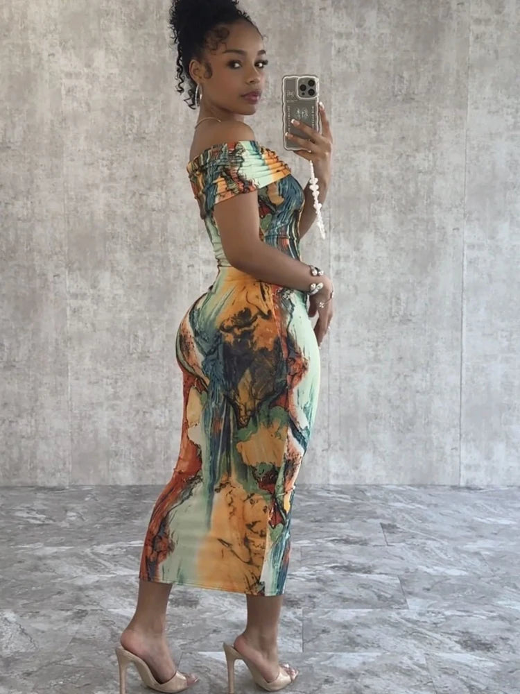 AlessiaVerdi Tropisch Off Schouder