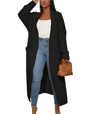 Clara – Gebreide Lange Damesvest