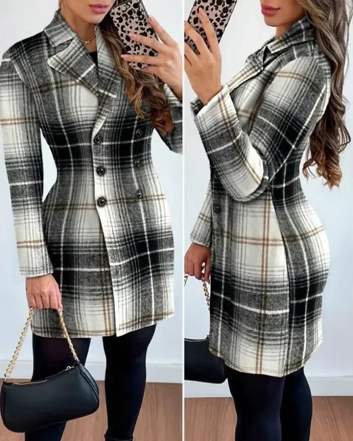 ValerioToscani Winter hoge stretch plaid
