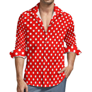 NiccolòBartoli Polka Dot Shirt Met Lange Mouwen