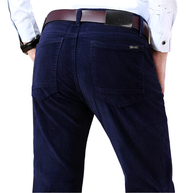 Lorenzo – Op Maat Gemaakte Heren Corduroy Broek met Rechte Pijp