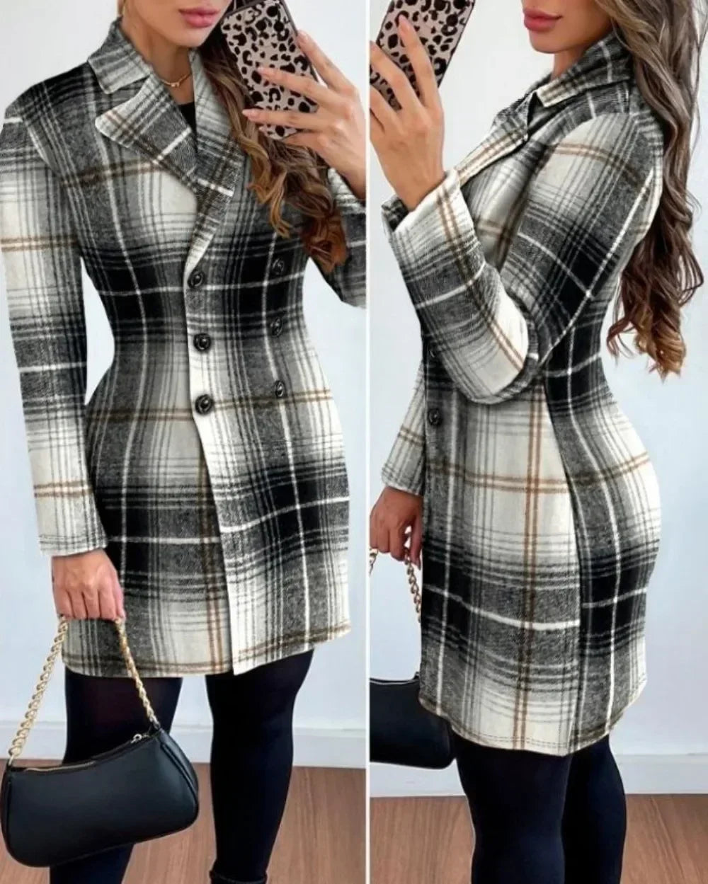 ValerioToscani Winter hoge stretch plaid
