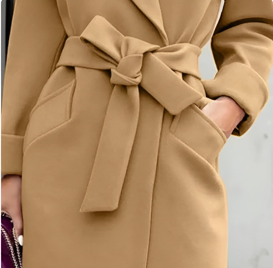 Gabrielle – Wolmix Damesjas met Tailleceintuur