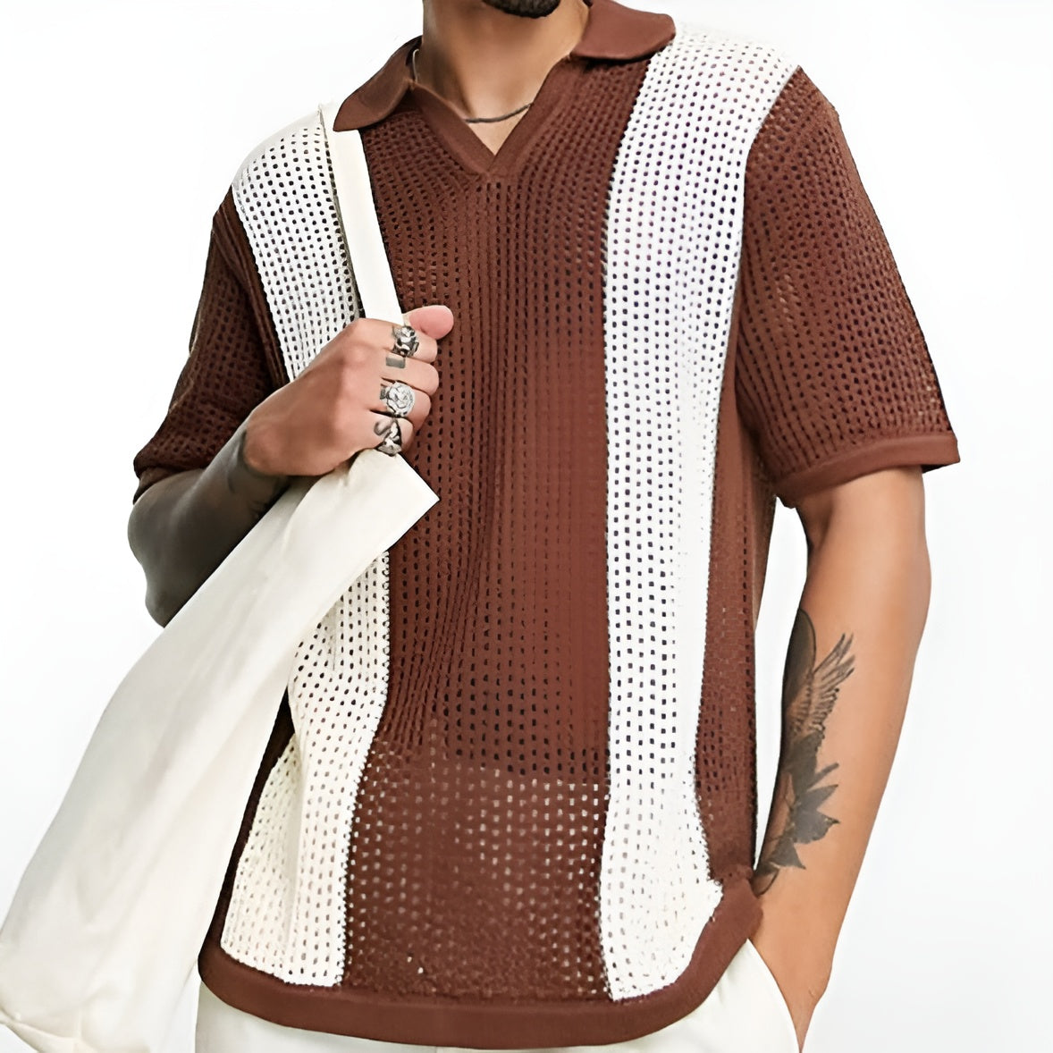 Lorenzo – Hollow-Knit Heren Polo