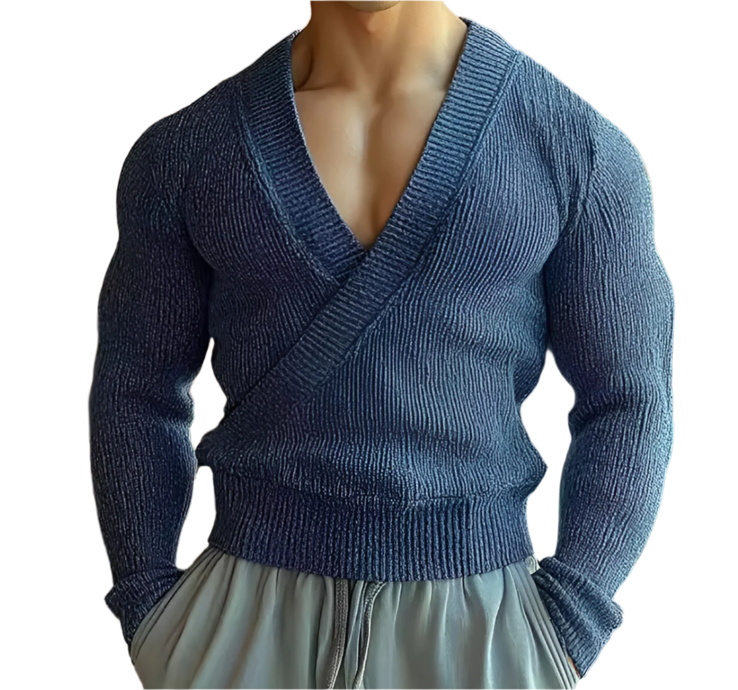 Luca – Zachte V-Hals Heren Wintertrui