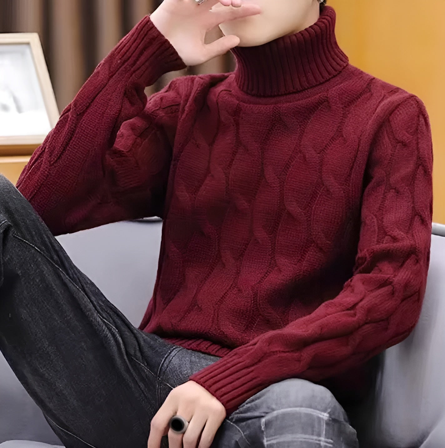 Lorenzo – Zachte Gebreide Heren Coltrui