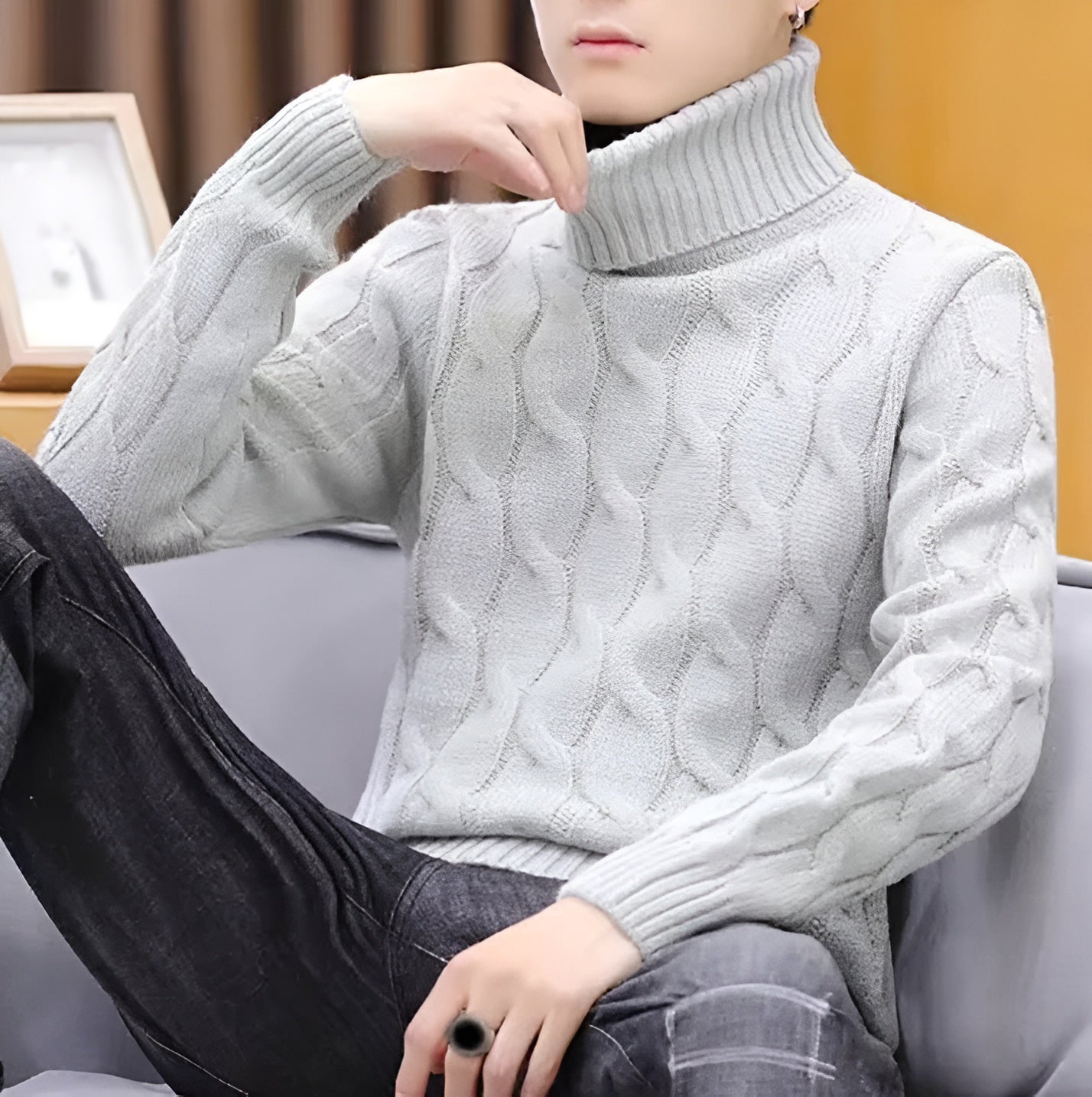 Lorenzo – Zachte Gebreide Heren Coltrui