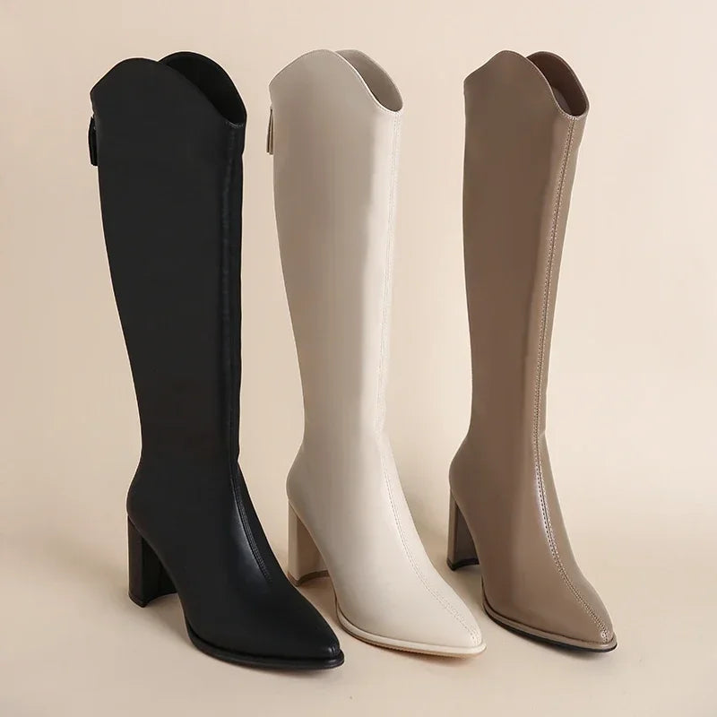 Agatha | Leren Dameslaarzen met Comfortabele Pasvorm - Maison Muse Agatha | Leren Dameslaarzen met Comfortabele Pasvorm - Maison Muse
