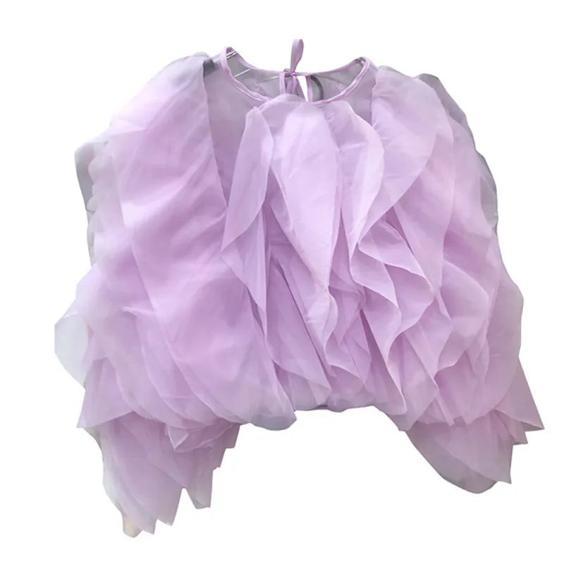 TatianaConti Chic Blouse Met Ruches Voor Vrouwen