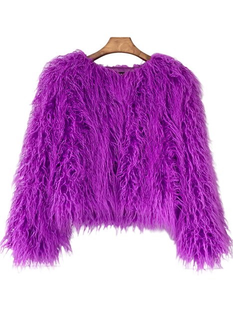 Elisa – Levendige Unisex Festival Faux Fur Jas