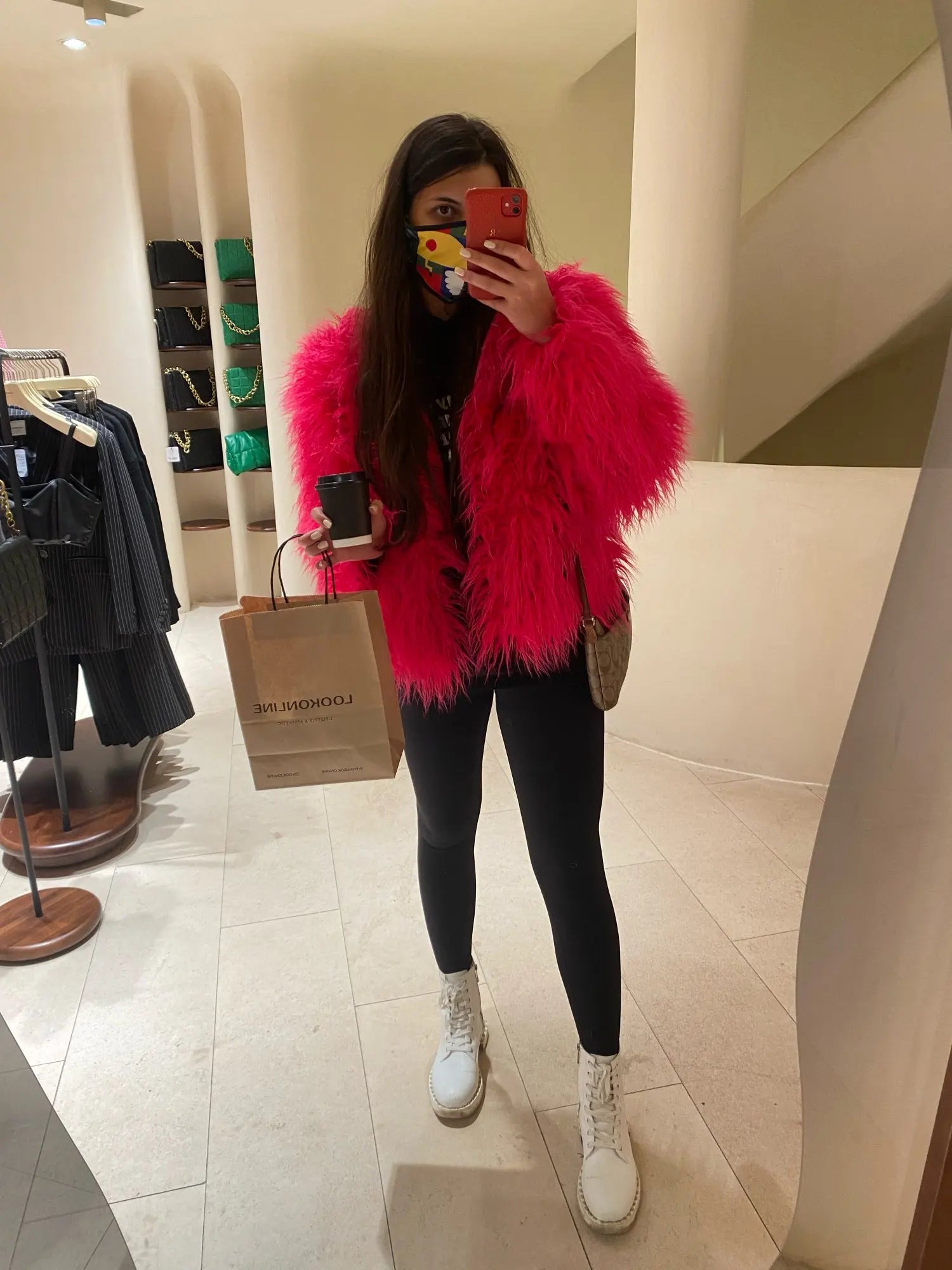 Elisa – Levendige Unisex Festival Faux Fur Jas
