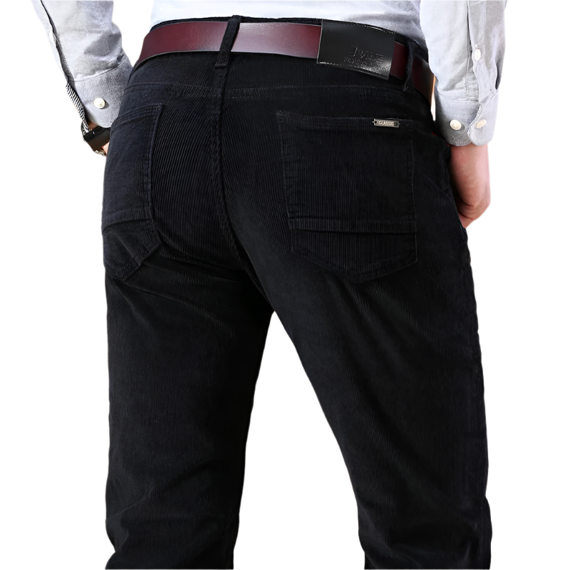 Lorenzo – Op Maat Gemaakte Heren Corduroy Broek met Rechte Pijp