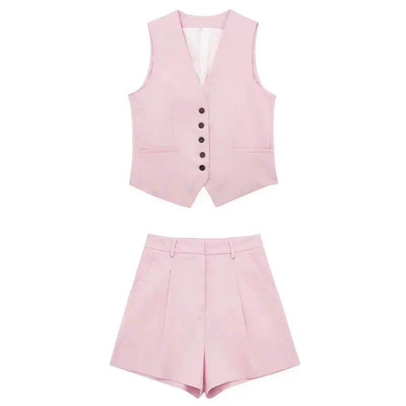 GiuseppeLazzari linnen giletset voor dames