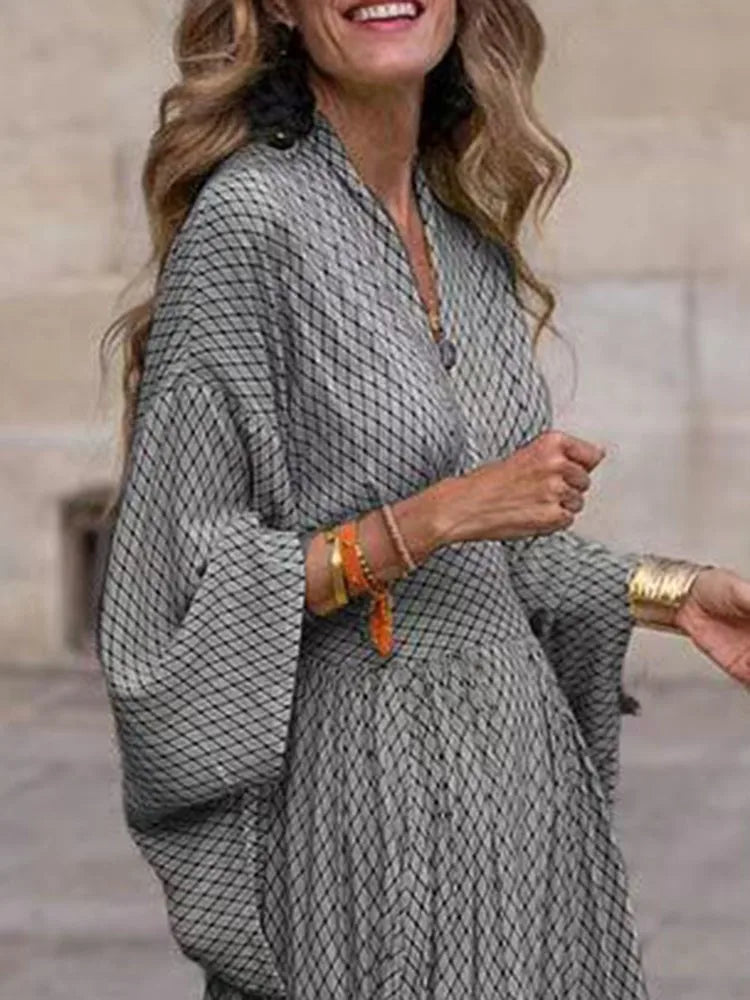 Abegail – Elegante Dames A-lijn Jurk tot op de Vloer