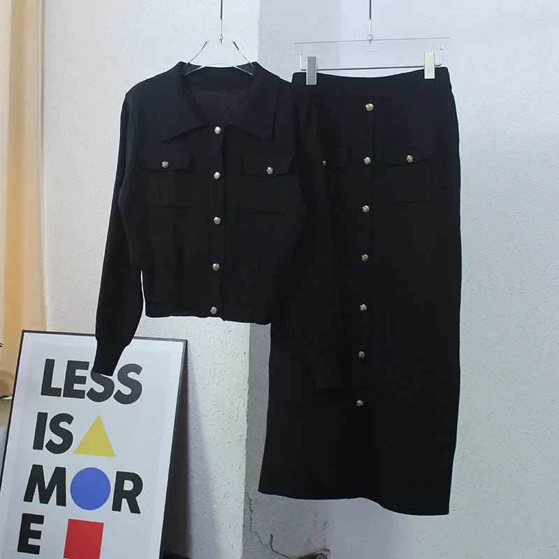 Sophia – Zachte Dames Gebreide Set