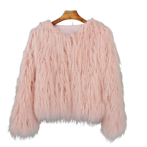 Elisa – Levendige Unisex Festival Faux Fur Jas