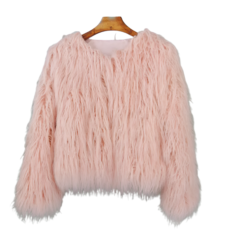 Elisa – Levendige Unisex Festival Faux Fur Jas