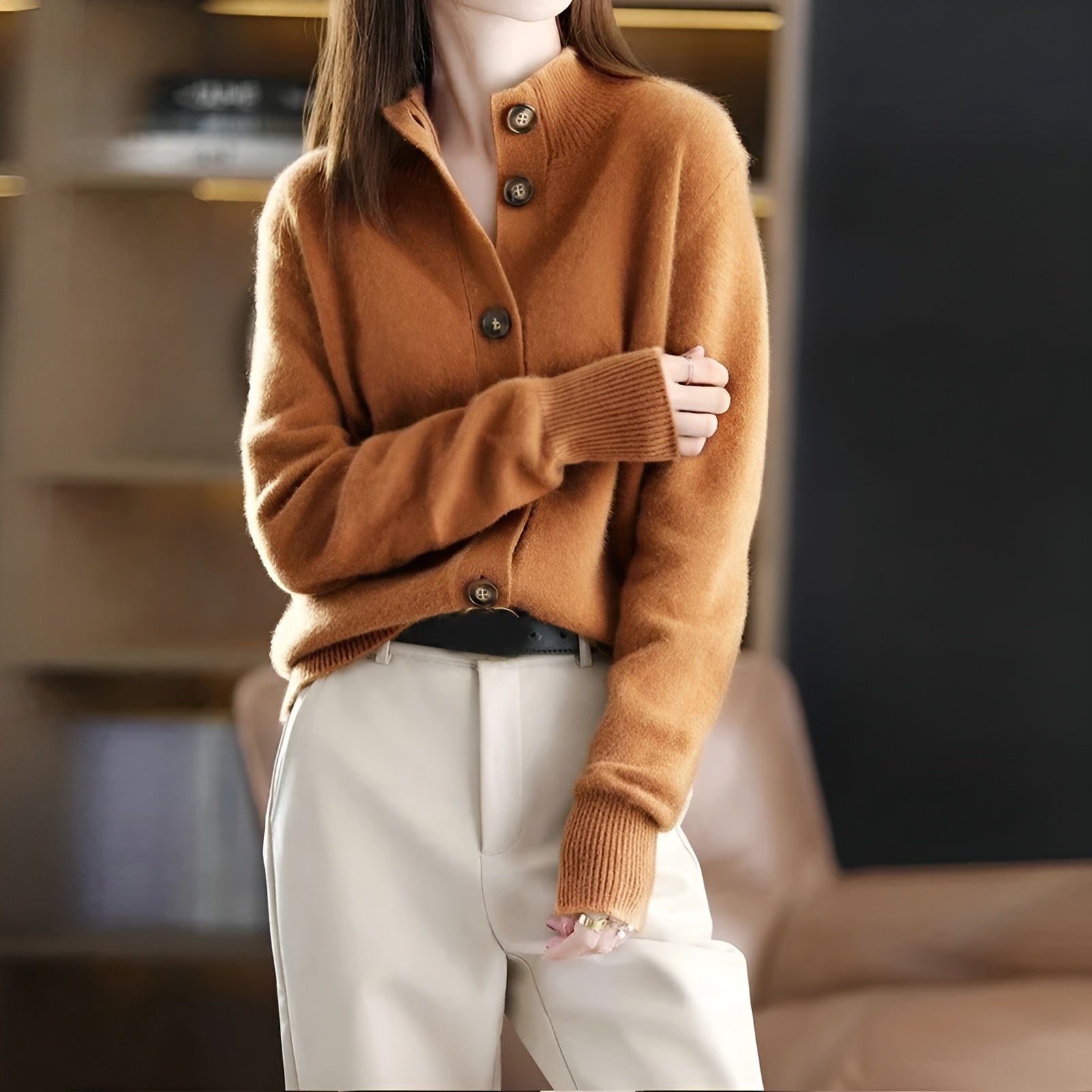 Clara – Tijdloze Cashmere Damescardigan
