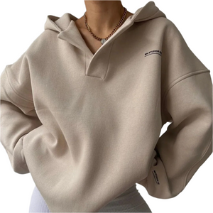 Elena – Oversized Dames Hoodie met Kraag