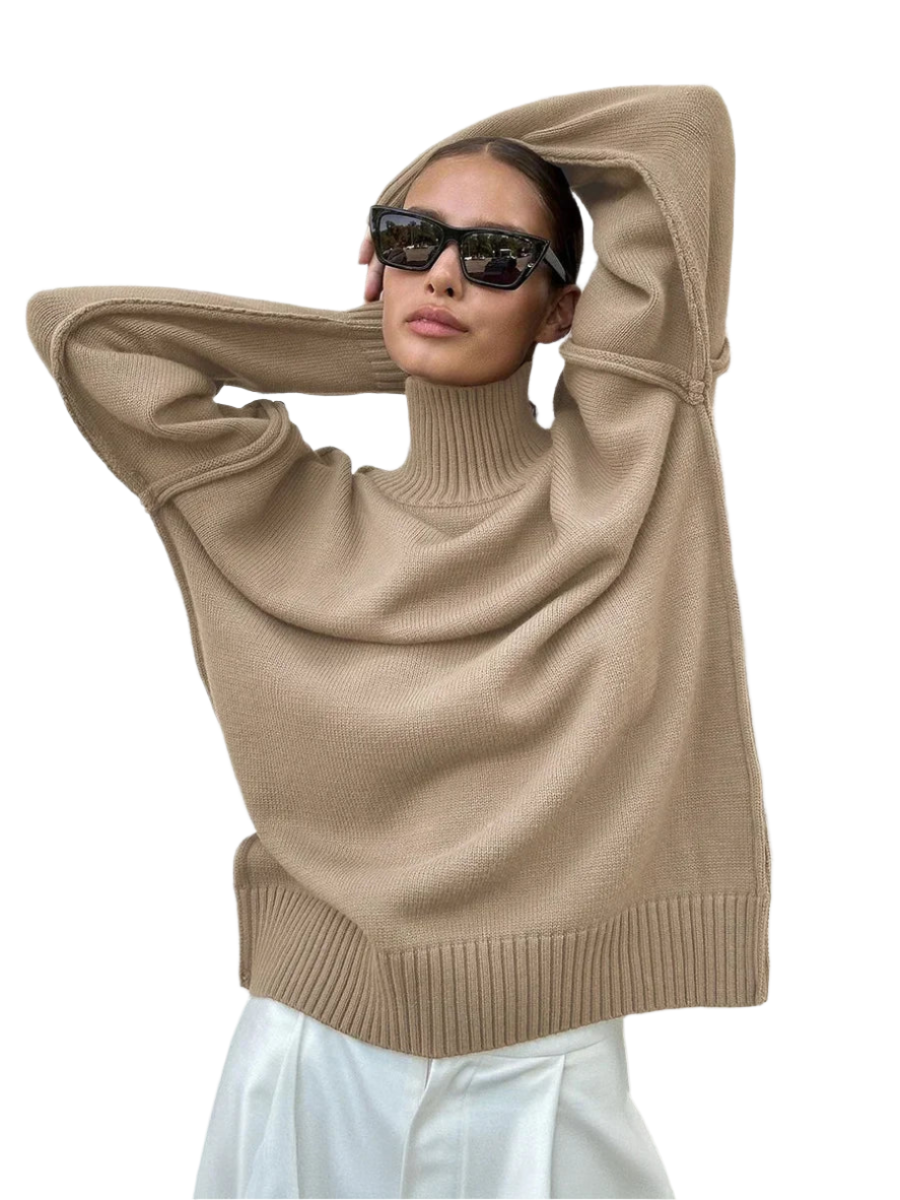 Alyssa – Dames Gebreide Coltrui Trui